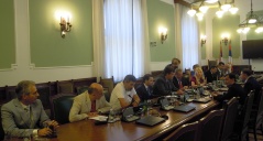 25 July 2013 The members of the Parliamentary Friendship Group with Turkmenistan in meeting with the Turkmen Ambassador to the Russian Federation